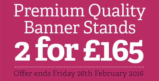 Banner Stand Norwich special offer 2 banner stands for £165